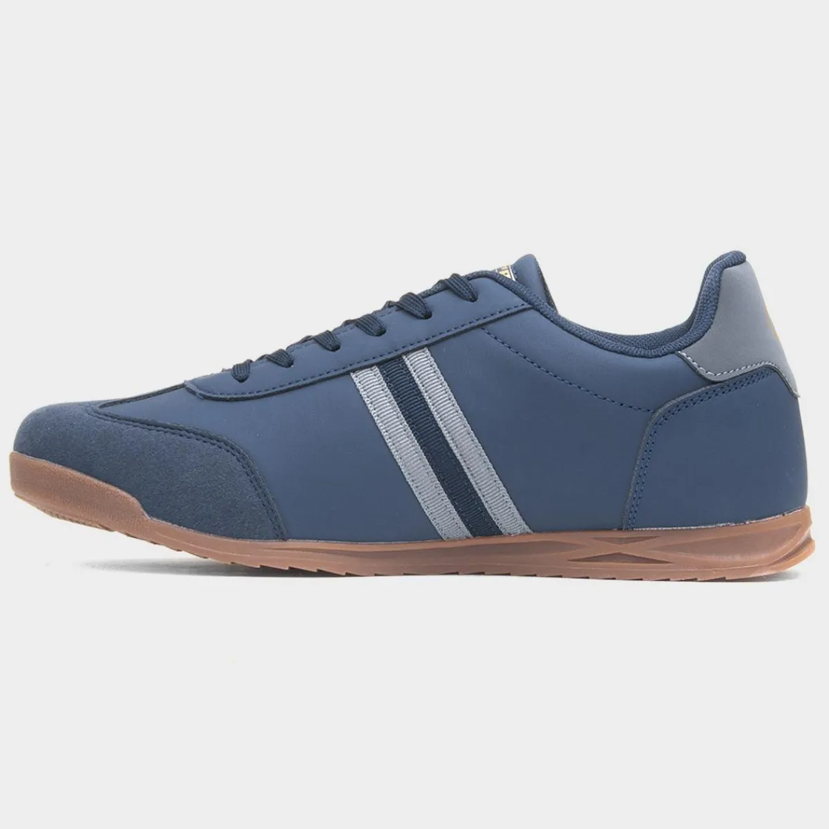 Tackle Mens Navy Lace Up Trainer*Lambretta Discount