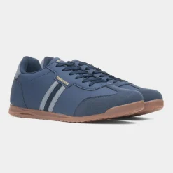 Tackle Mens Navy Lace Up Trainer*Lambretta Discount