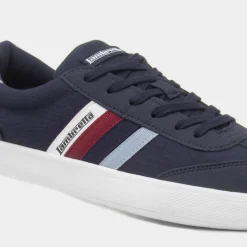 Vulkan Mens Navy Casual Shoe*Lambretta Discount