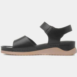 Corsica Womens Black Wedge Sandal*Lilley & Skinner New