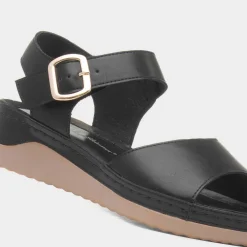 Corsica Womens Black Wedge Sandal*Lilley & Skinner New