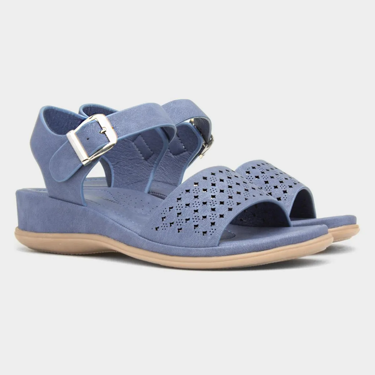 Haiti Womens Blue Strappy Sandal*Lilley & Skinner Discount