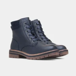 Iceland Womens Navy Ankle Boot*Lilley & Skinner Clearance