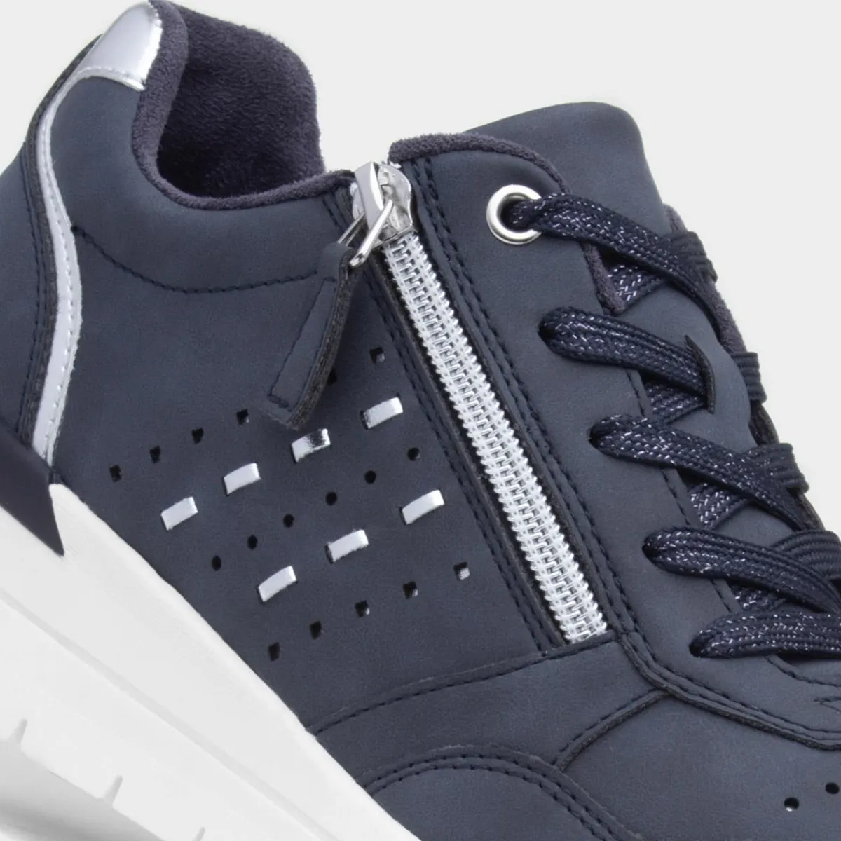 Oval Womens Navy Casual Trainer*Lilley & Skinner Fashion