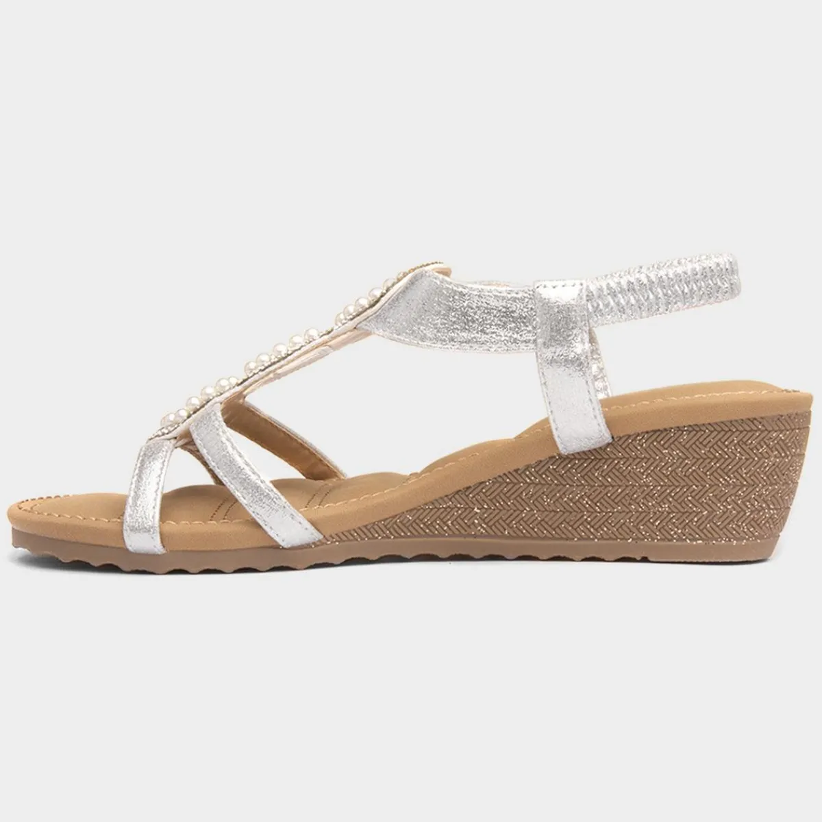 Phuket Womens Silver Sandals*Lilley & Skinner Online