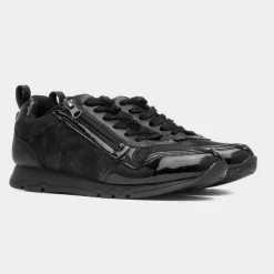 Race Womens Black Lace Up Trainer*Lilley & Skinner Sale