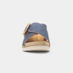 San Marino Womens Blue Sandal*Lilley & Skinner Hot