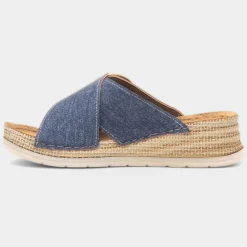 San Marino Womens Blue Sandal*Lilley & Skinner Hot