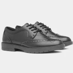 Agnes Girls Brogue School Shoe*Lilley New