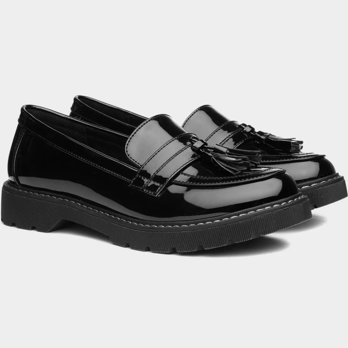 Angel Womens Patent Tassel Loafer*Lilley Online