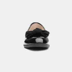 Anita Womens Black Patent Loafer with Bow*Lilley Outlet
