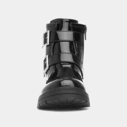 Chaz Girls Black Patent Ankle Boot*Lilley New