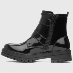 Chaz Girls Black Patent Ankle Boot*Lilley New