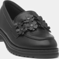 Cheslie Girls Black Multi Flower Loafer*Lilley Hot
