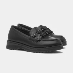 Cheslie Girls Black Multi Flower Loafer*Lilley Hot