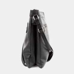 Connie Black Zip Detail Handbag*Lilley Fashion