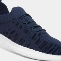Darcy Womens Navy Knitted Casual Shoe*Lilley Clearance