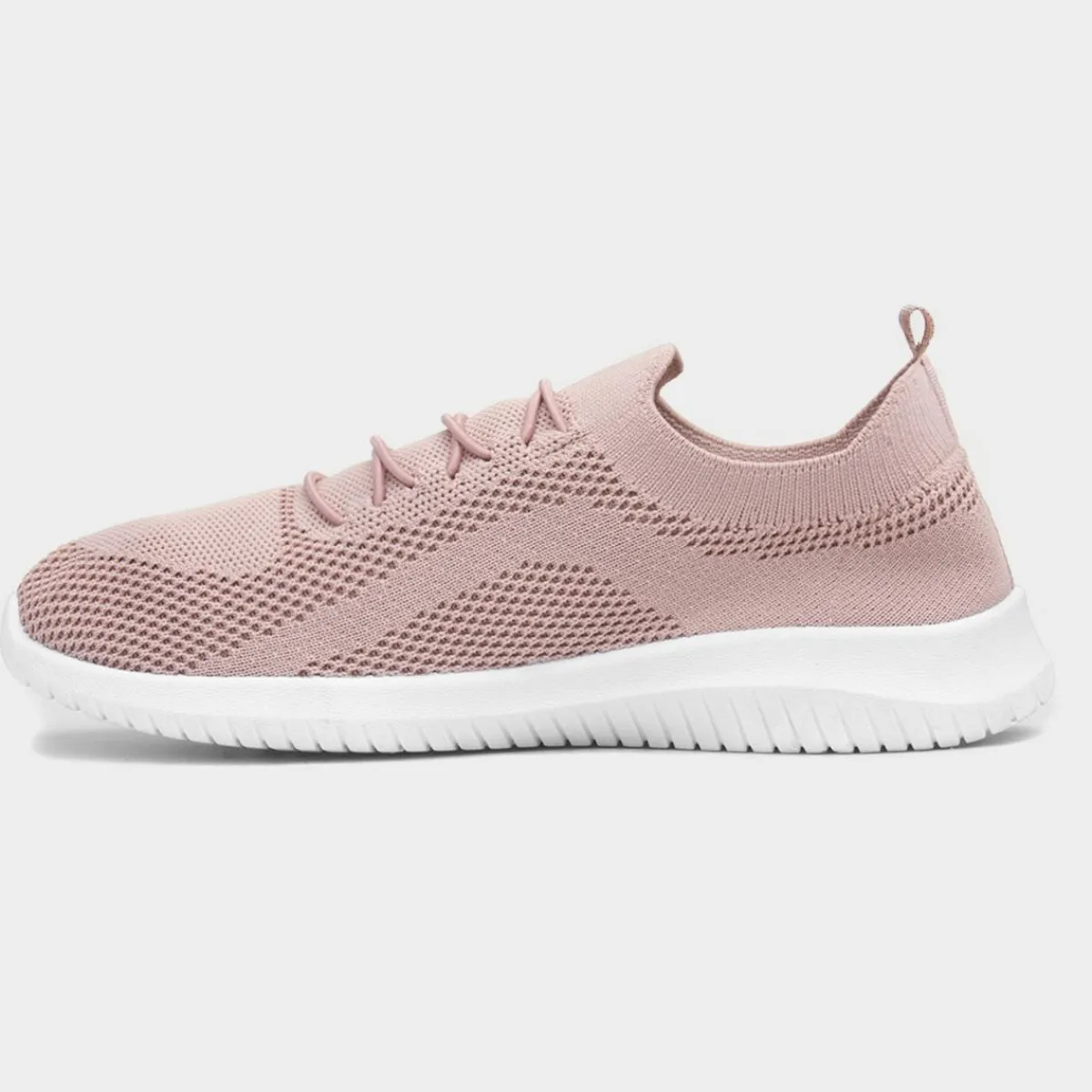 Darcy Womens Pink Knitted Casual Shoe*Lilley Sale