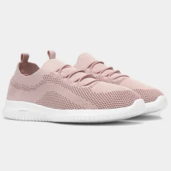 Darcy Womens Pink Knitted Casual Shoe*Lilley Sale