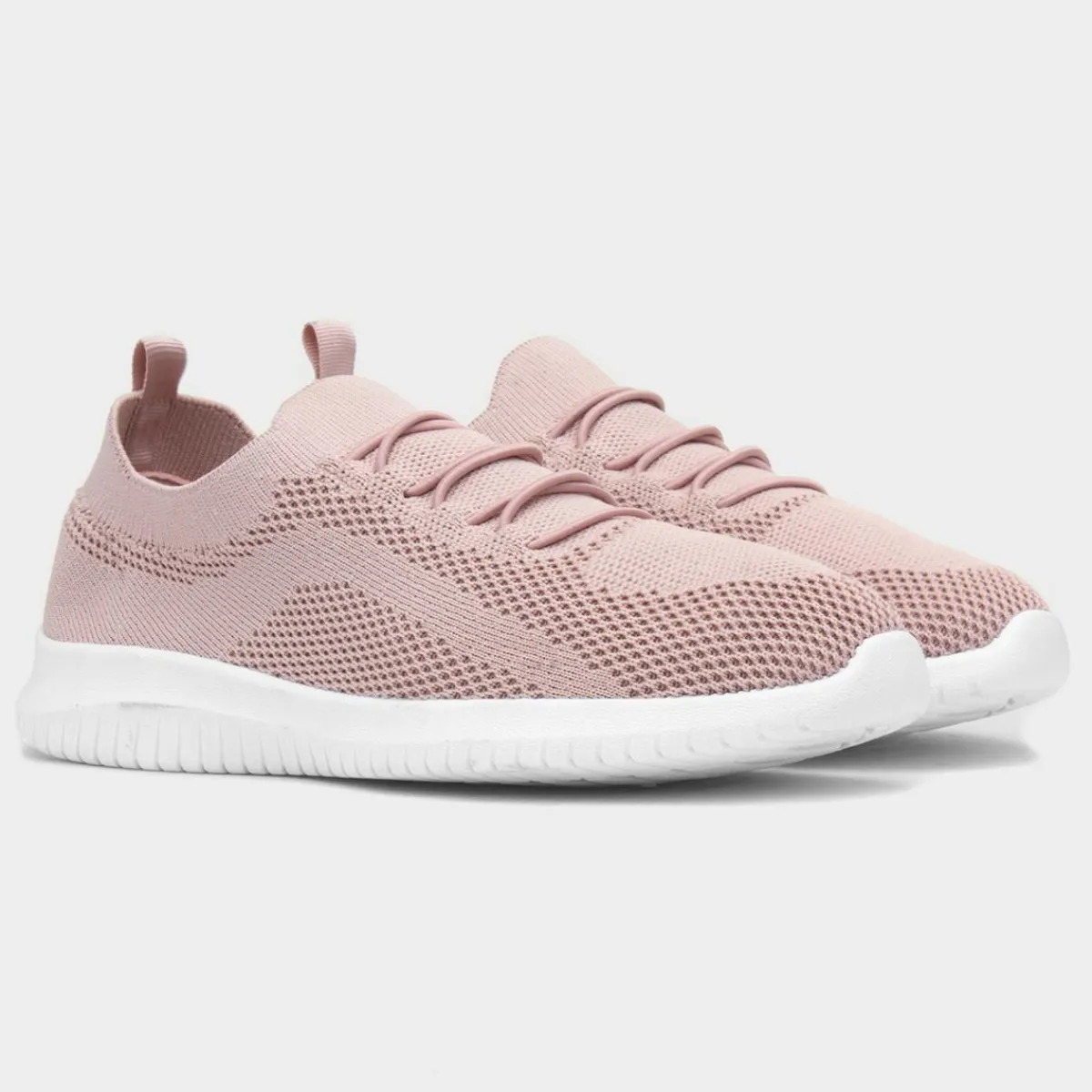 Darcy Womens Pink Knitted Casual Shoe*Lilley Sale
