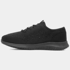 Darlene Womens Diamante Casual Shoe*Lilley Outlet
