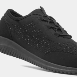 Darlene Womens Diamante Casual Shoe*Lilley Outlet