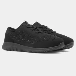 Darlene Womens Diamante Casual Shoe*Lilley Outlet