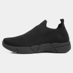 Dixie Womens Black Knitted Casual Shoe*Lilley New