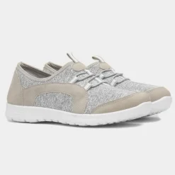 Donna Womens Grey Casual Slip On Shoe*Lilley Hot