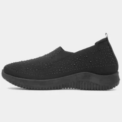 Drew Womens Diamante Slip On Shoe*Lilley Discount