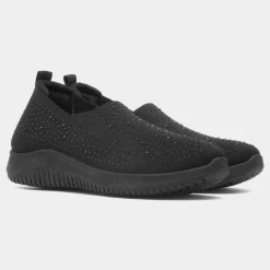 Drew Womens Diamante Slip On Shoe*Lilley Discount