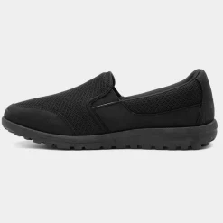 Dusty Womens Black Mesh Slip On Shoe*Lilley New