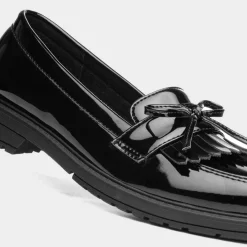 Fallon Girls Black Patent Loafer*Lilley Fashion
