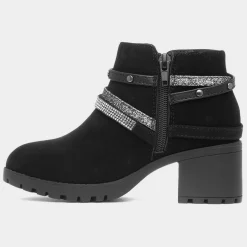 Frankie Girls Black Ankle Boot*Lilley Outlet