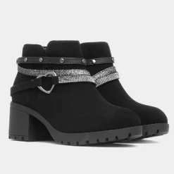 Frankie Girls Black Ankle Boot*Lilley Outlet