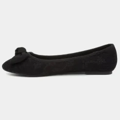 Gigi Womens Lacey Large Bow Ballerina*Lilley Best