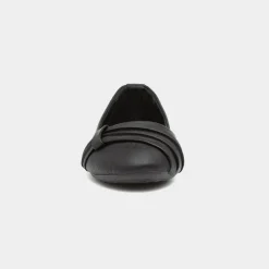 Gina Womens Black Front Pleated Ballerina*Lilley Hot