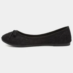 Gwen Womens Lace Slip On Ballerina*Lilley Online