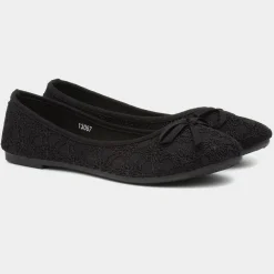 Gwen Womens Lace Slip On Ballerina*Lilley Online