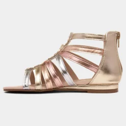 Imelda Girls Metallic Gladiator Sandal*Lilley Outlet