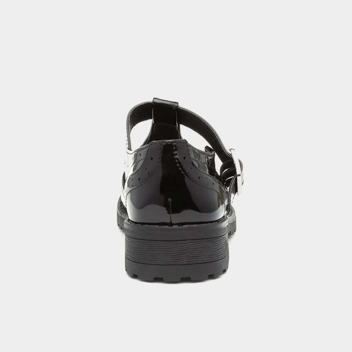 Junior Cam Girls Patent Brogue T-Bar*Lilley Clearance