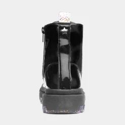 Elizabeth Girls Black Patent Boots*Lilley Junior Sale