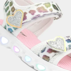 Girls Multicoloured Light Up Sandals*Lilley Junior Fashion