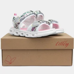 Girls Multicoloured Light Up Sandals*Lilley Junior Fashion