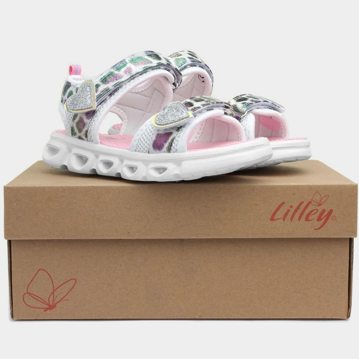 Girls Multicoloured Light Up Sandals*Lilley Junior Fashion