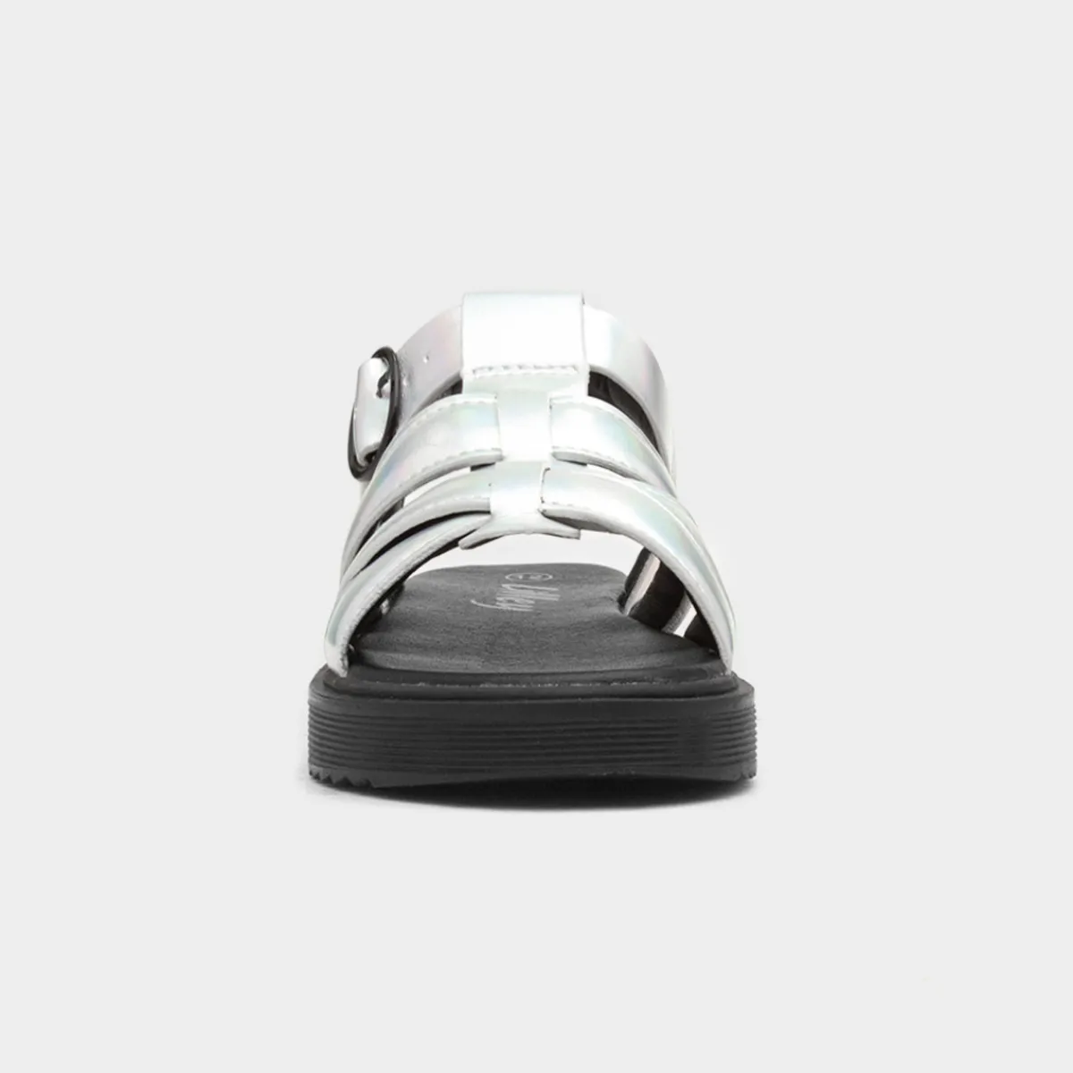 Hyde Girls Metallic Silver Sandal*Lilley Junior Best
