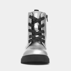 Jill Girls Silver Ankle Boot*Lilley Junior Clearance