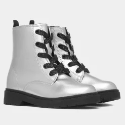 Jill Girls Silver Ankle Boot*Lilley Junior Clearance