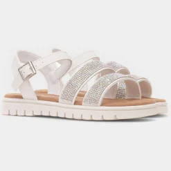 Snowdonia Girls White Sandal*Lilley Junior Outlet