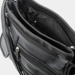 Lindsay Organiser Shoulder Bag in Black*Lilley Discount
